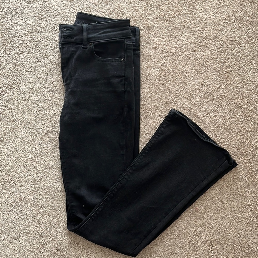 American Eagle Hi- rise Black Bootcut Jean